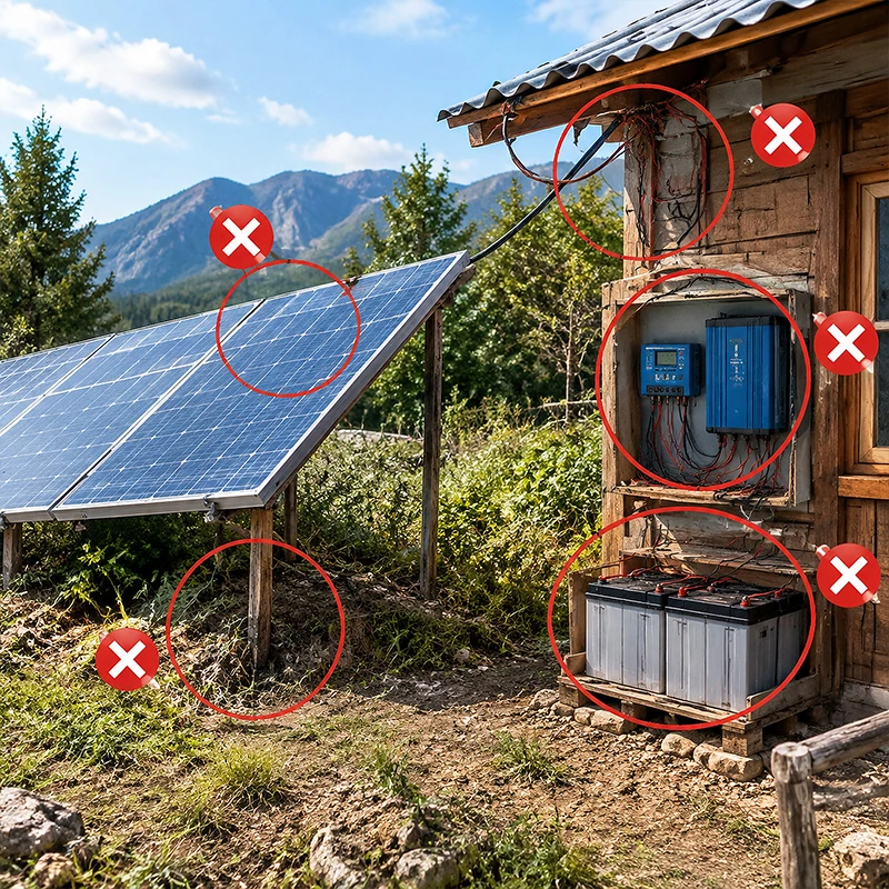 Off-Grid Solar Design Mistakes: Fault Isolation Guide