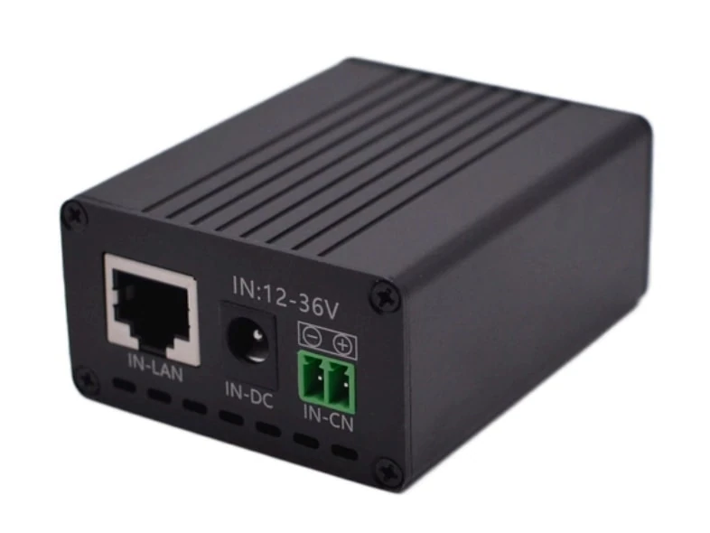 Maxsol POE24V DC-to-PoE power converter with LCD voltage display